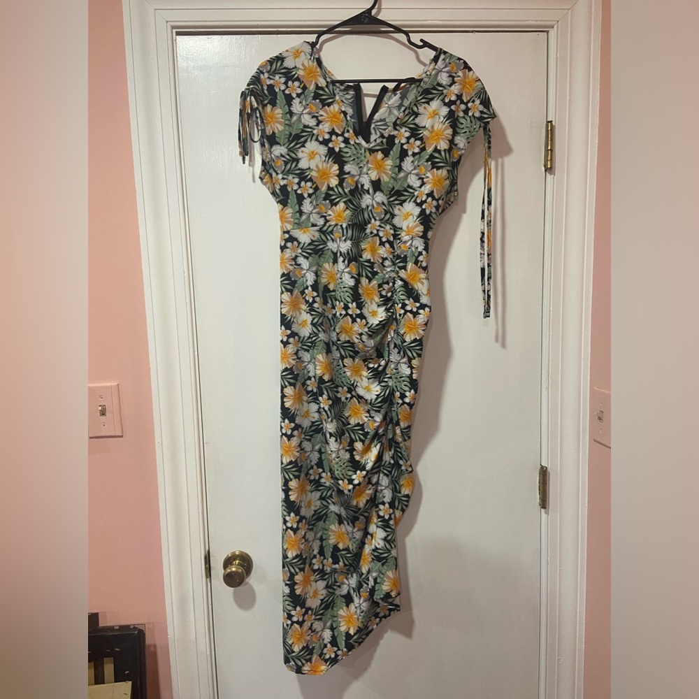Tropical Pin Up Summer Dress sz S